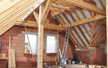 Owl End attic trusses